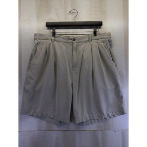 Joseph & Feiss 100% Silk Beige Pleated Front Mens Shorts Sz 42-6309